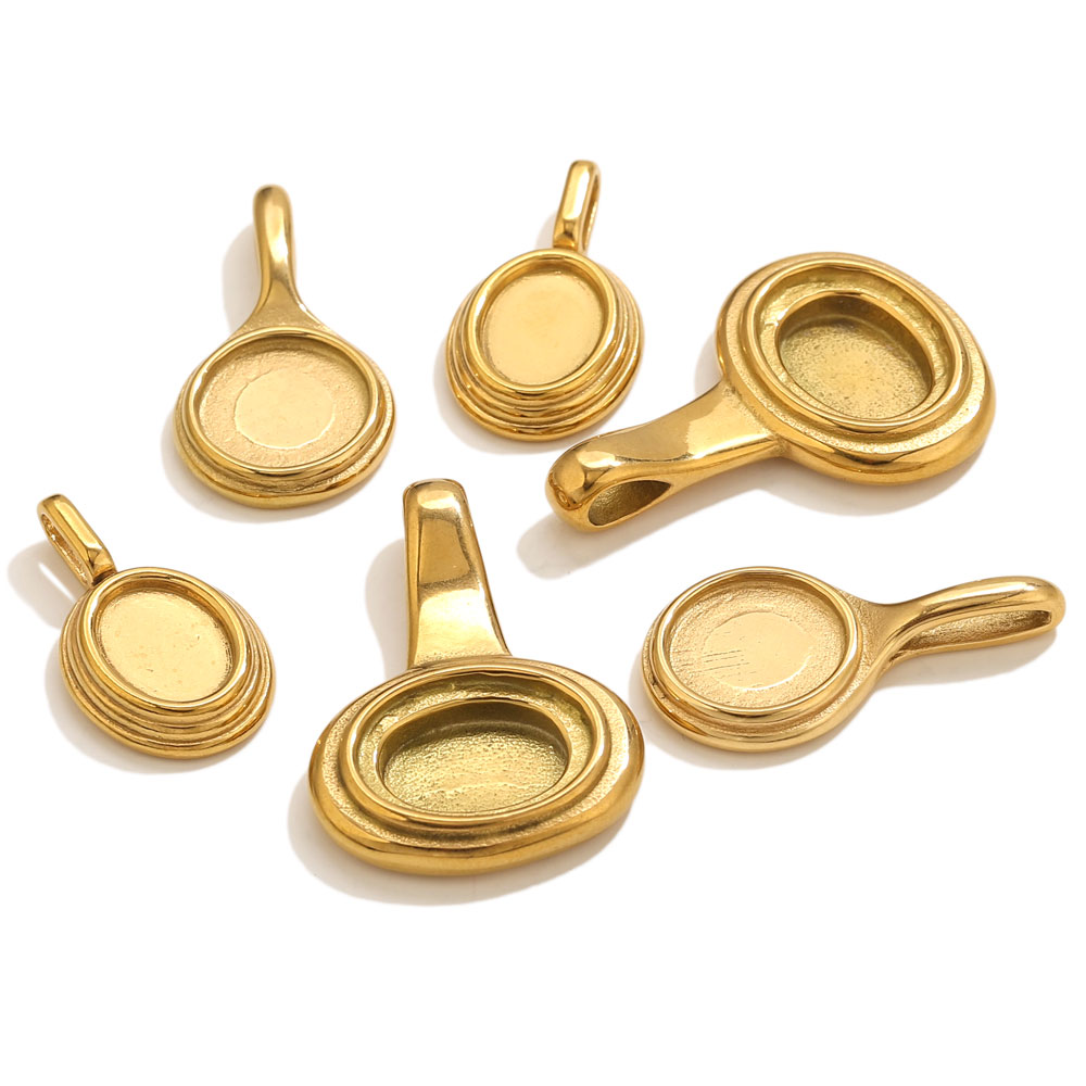 Crafting Resin - 5 pcs Alas Liontin Oval Bulat