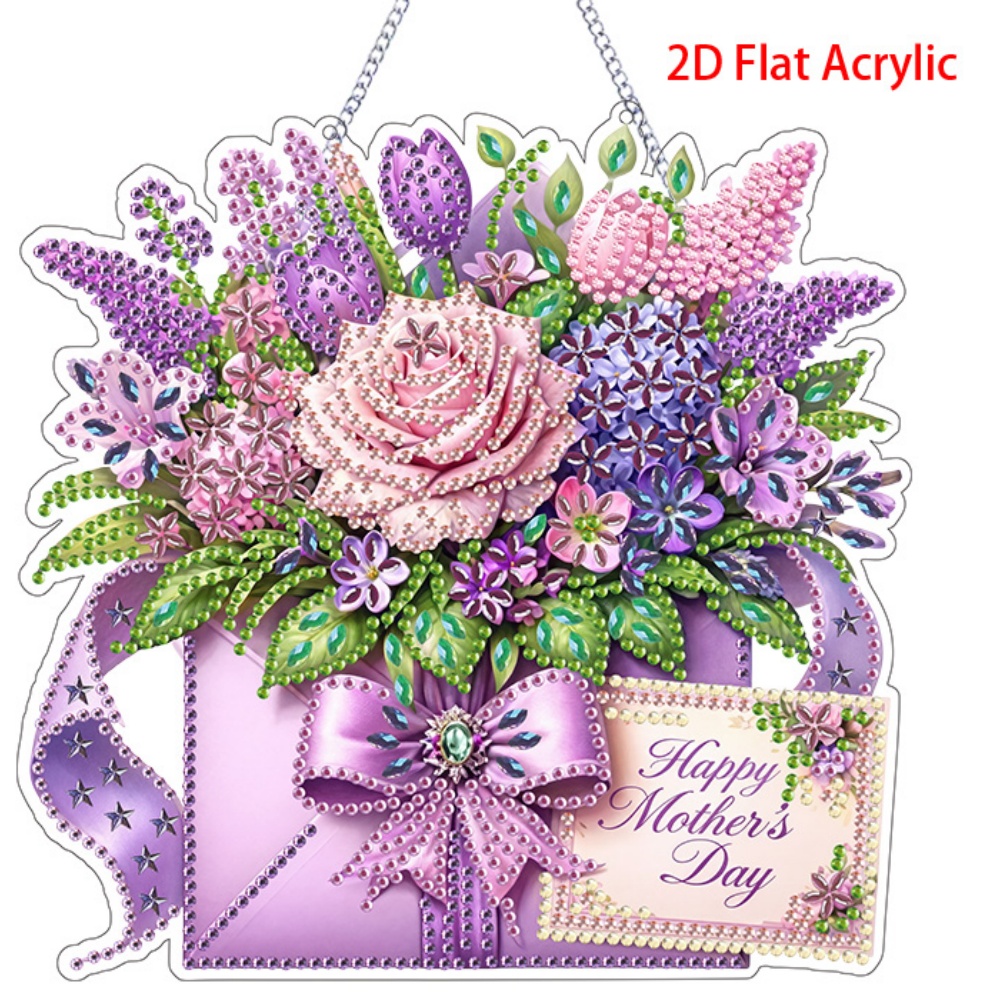 Resin Craft For Beginners - Akrilik Datar 2D, Kit Lukisan Berlian