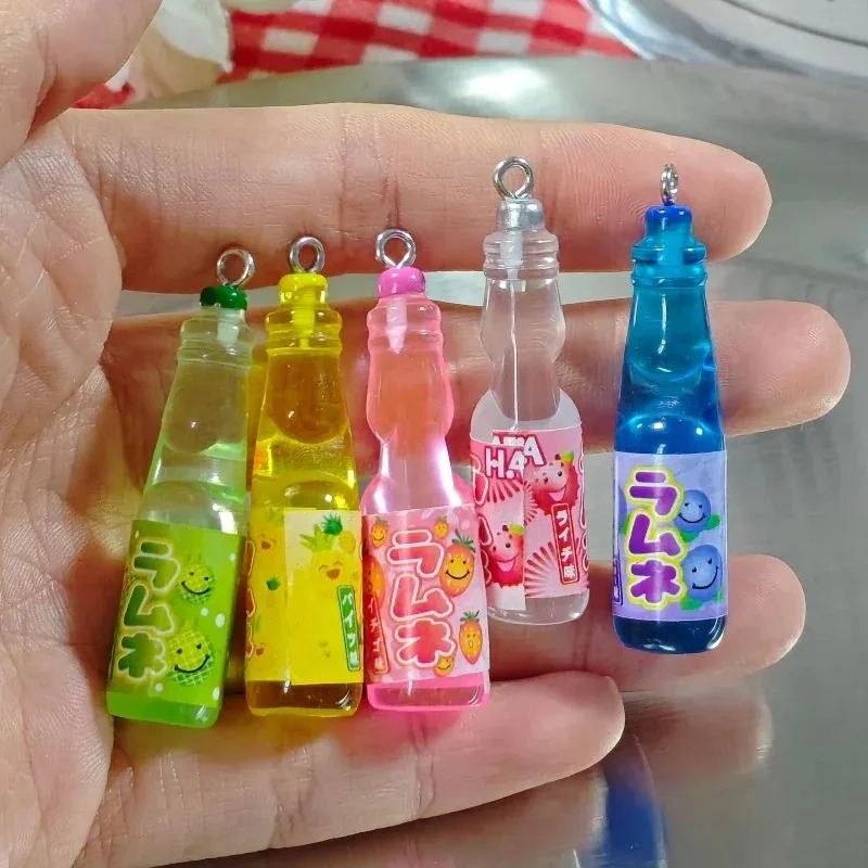 Resin Crafts Diy - 10 Buah Liontin Resin Botol Soda