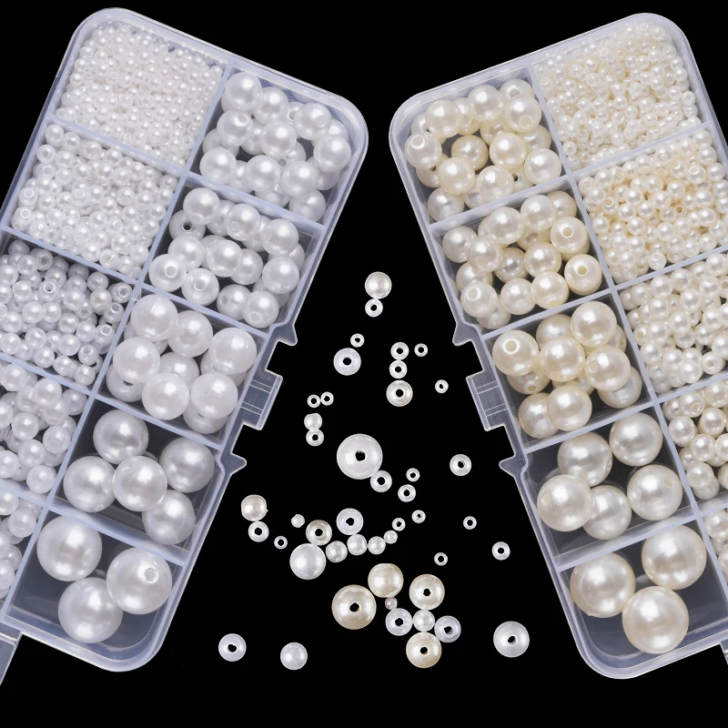 Crafting Resin - 800pcs Manik-manik Resin Mutiara Imitasi Kit