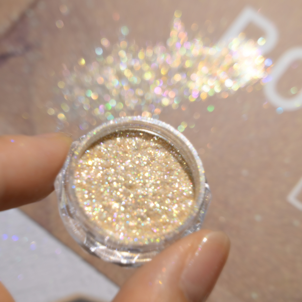 Gold Foil Flakes - Super mengkilap Opal emas bubuk kuku