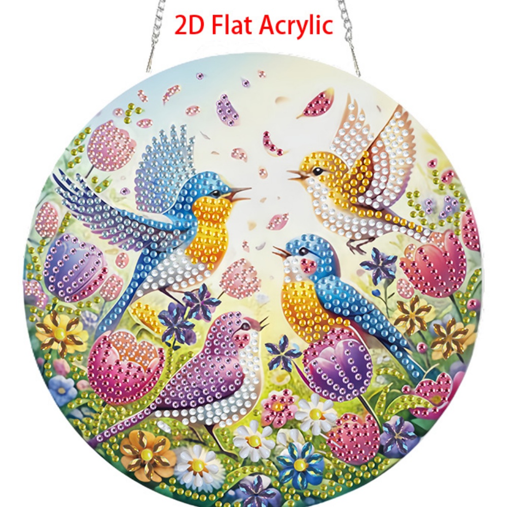 Resin Craft For Beginners - Akrilik Datar 2D, Kit Lukisan Berlian