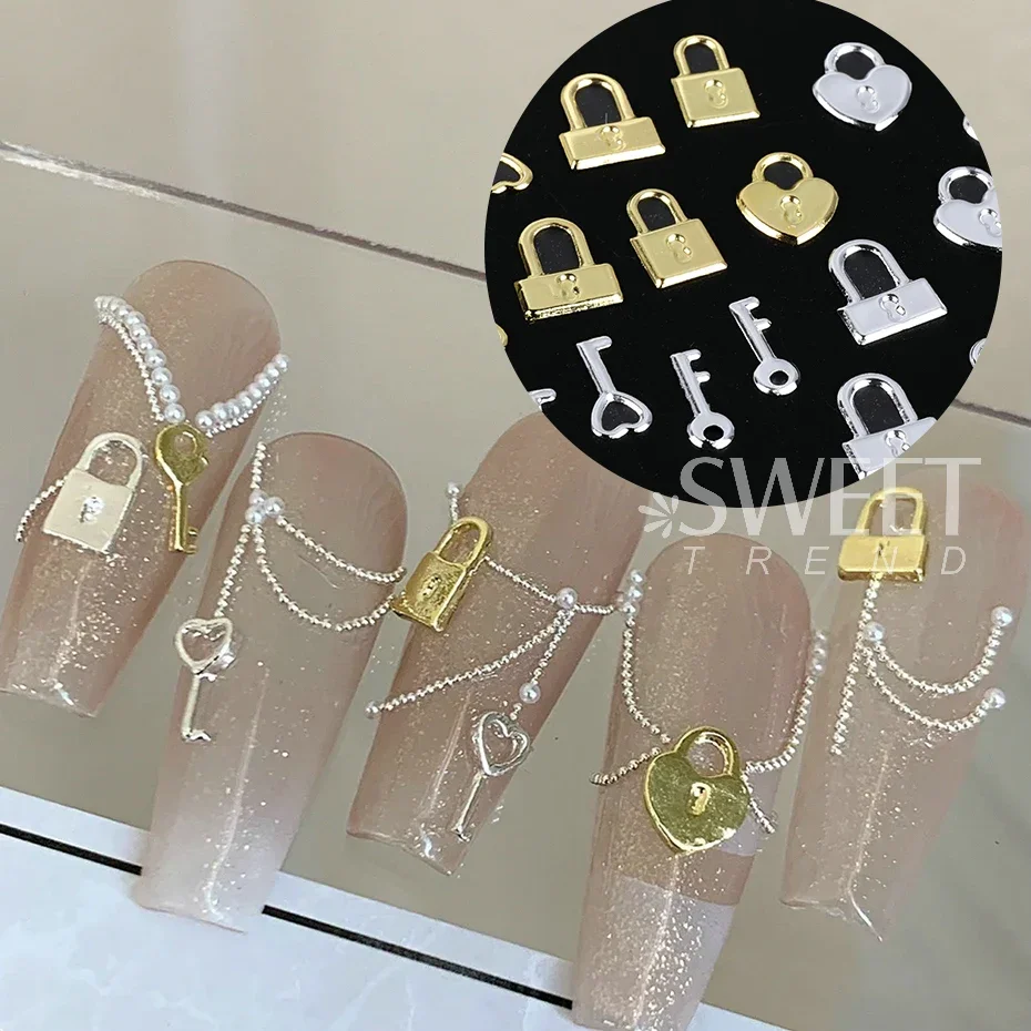 12 grid kunci logam perak emas - Gold Foil Flakes ulasan dan harga
