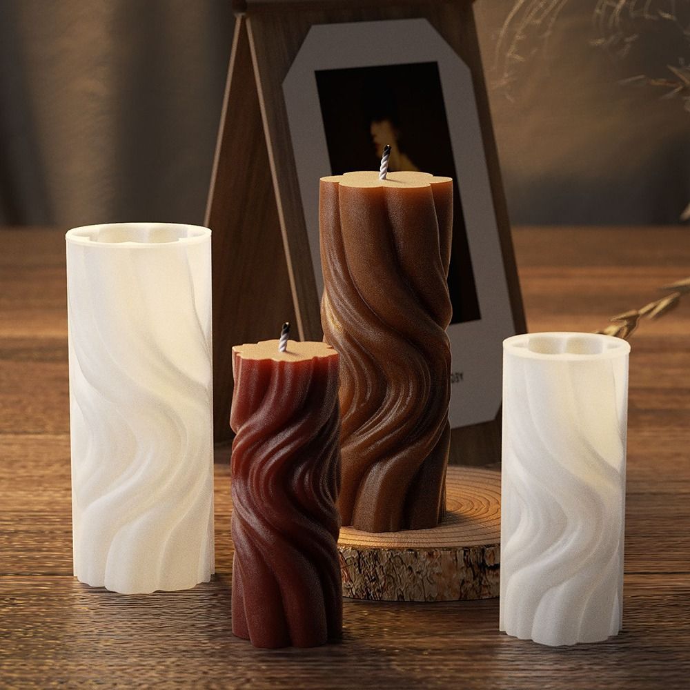 Cetakan Lilin Silinder Gelomba - Resin Ocean Wave Mold ulasan dan harga