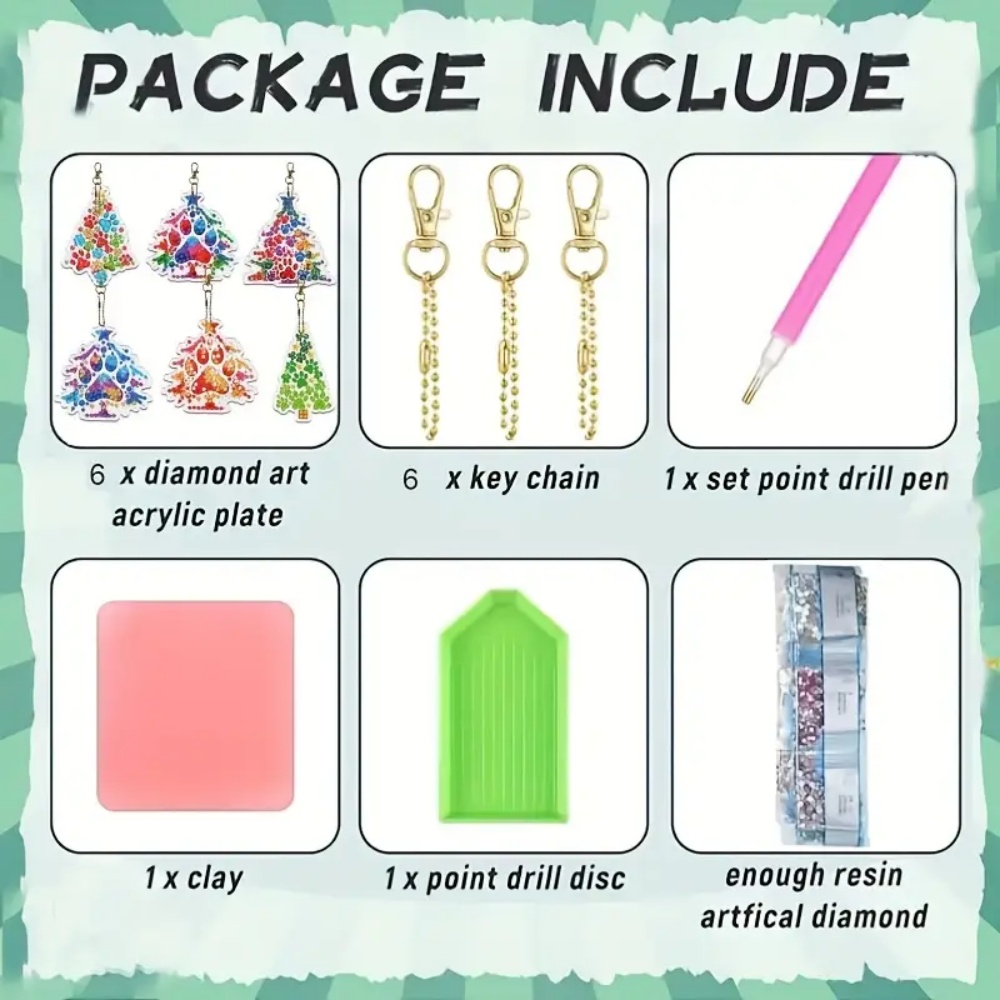 6 Buah/Set Gantungan Kunci Luk - Resin Craft For Beginners ulasan dan harga