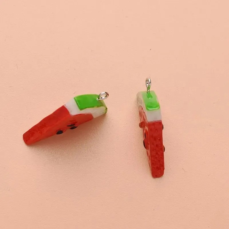 10 Buah Liontin Buah Mini Segi - Resin Crafts Diy ulasan dan harga