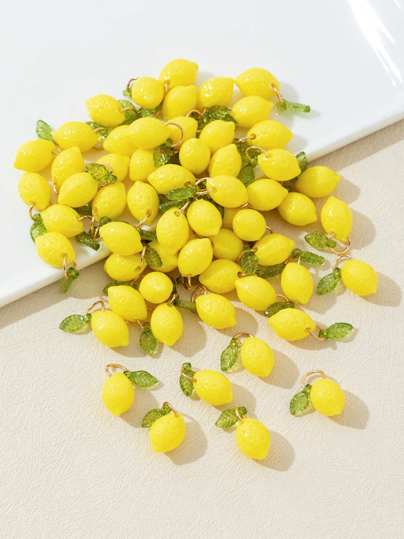 10 Buah Liontin Resin Lemon 3D - Resin Crafts Diy ulasan dan harga