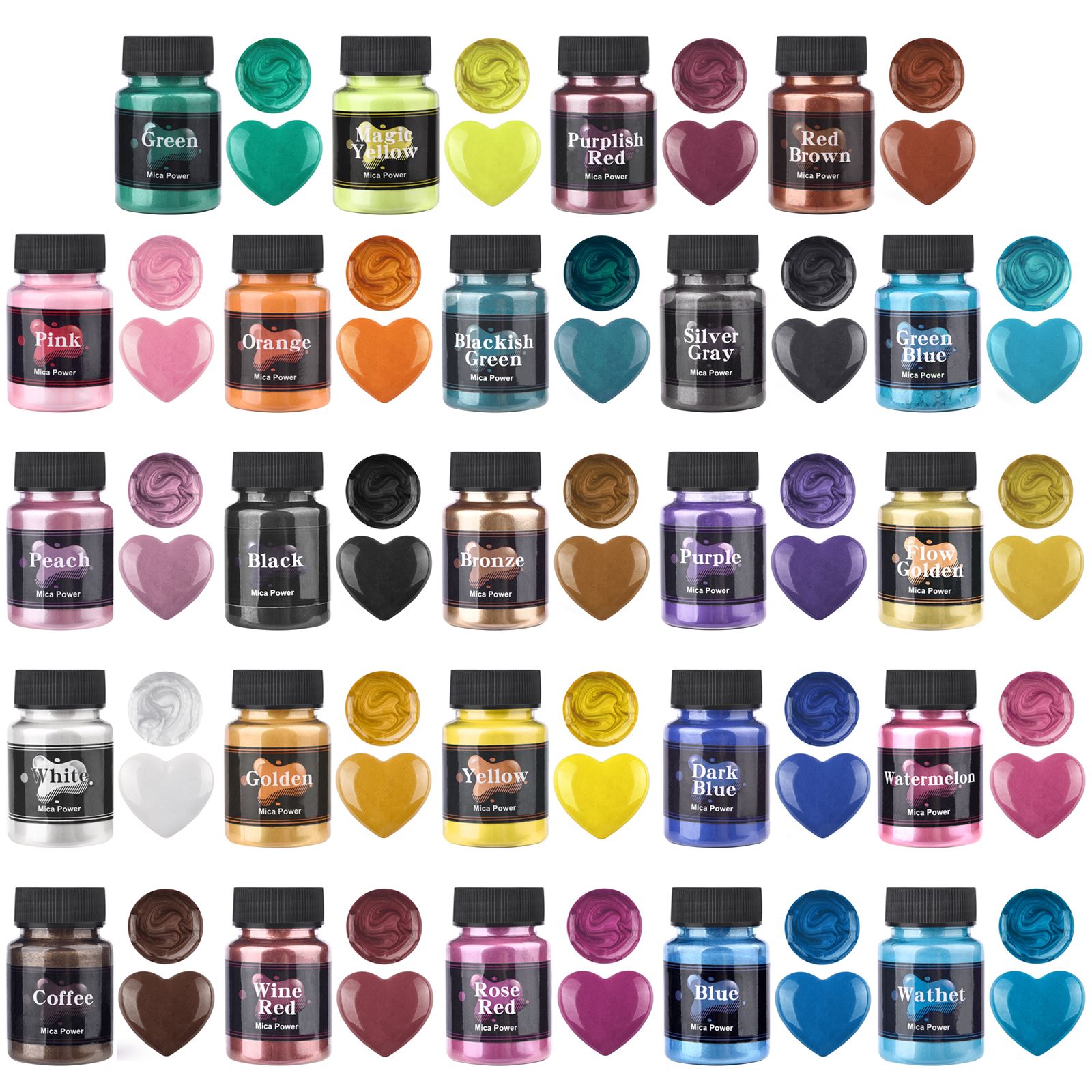 50ml 24 warna Resin bubuk muti - Resin Pigment Set ulasan dan harga