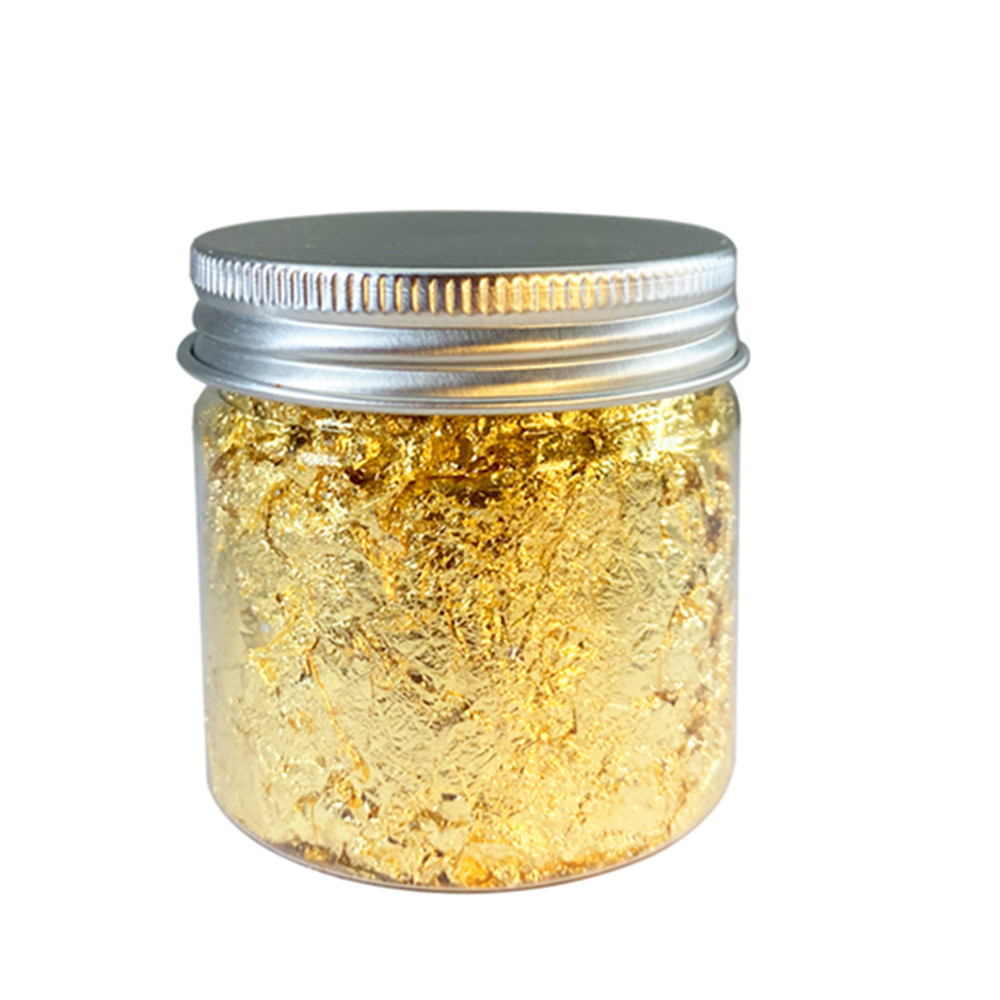 Imitasi Mawar Emas Perak Temba - Gold Foil Flakes ulasan dan harga