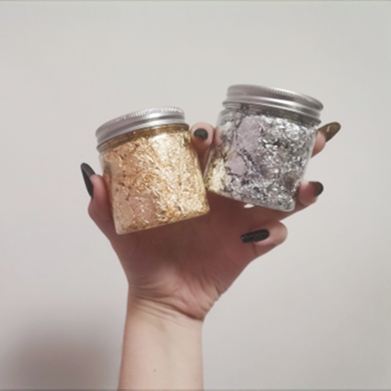 Imitasi Mawar Emas Perak Temba - Gold Foil Flakes ulasan dan harga