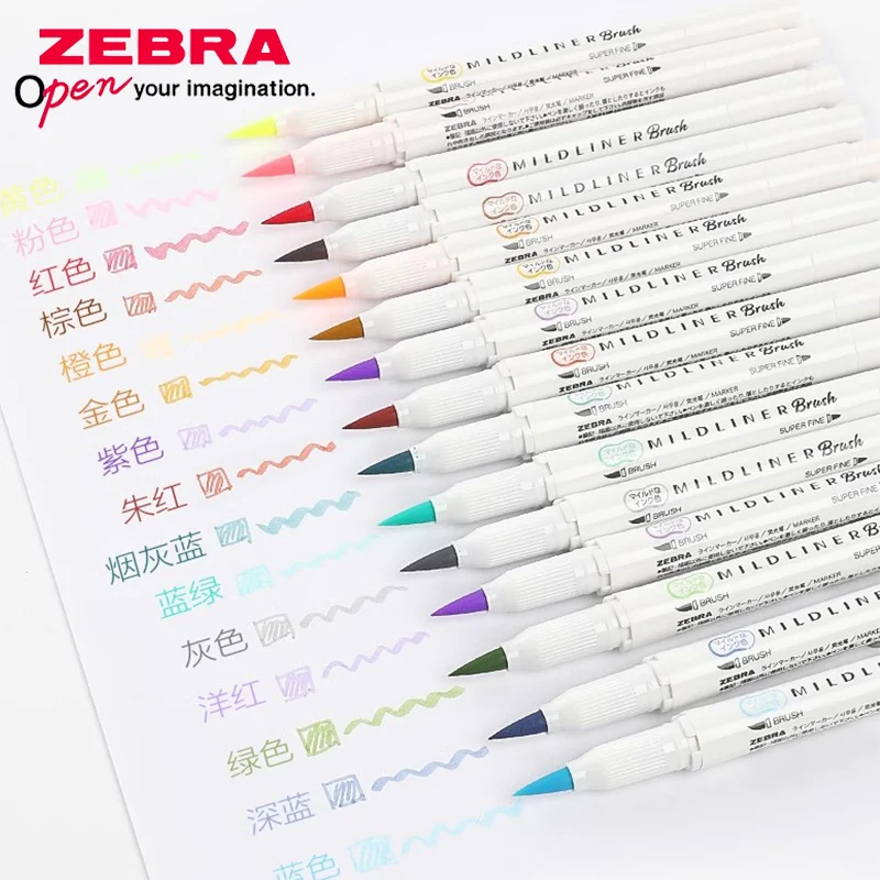 Pena tanda kuas Mildliner WFT8 - Zebra Pen Mildliner ulasan dan harga