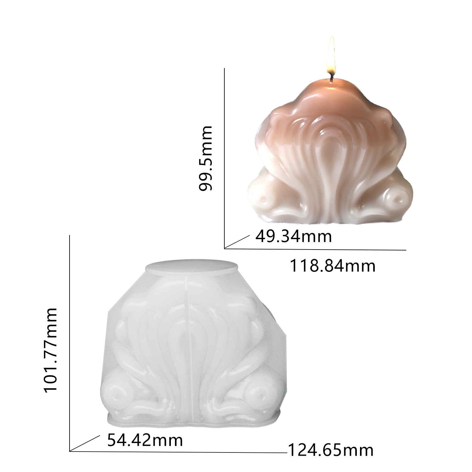 Cetakan Silikon Lilin Cangkang - Resin Ocean Wave Mold ulasan dan harga