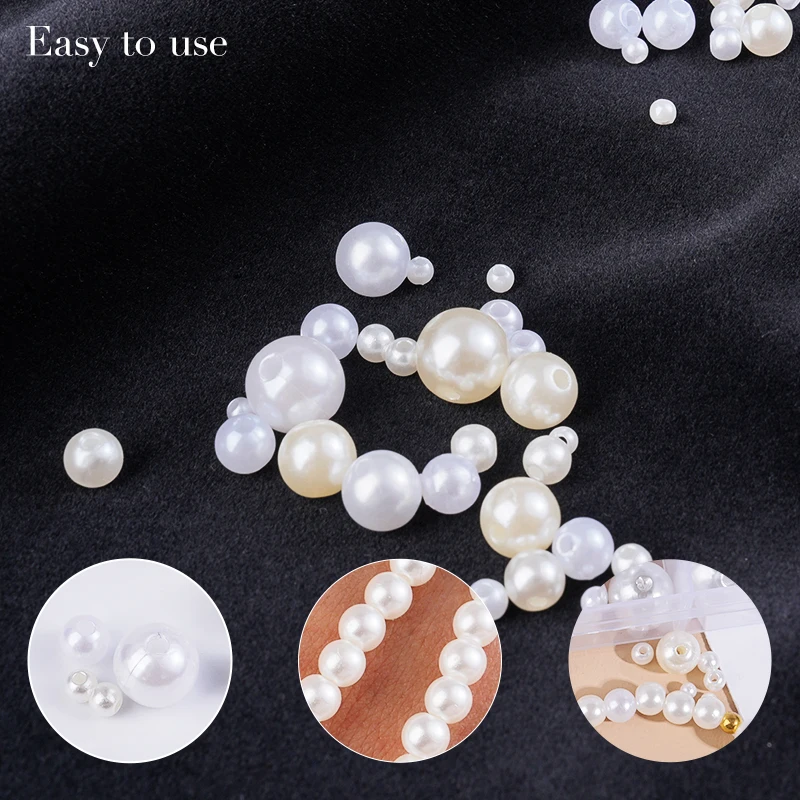 800pcs Manik-manik Resin Mutia - Crafting Resin ulasan dan harga