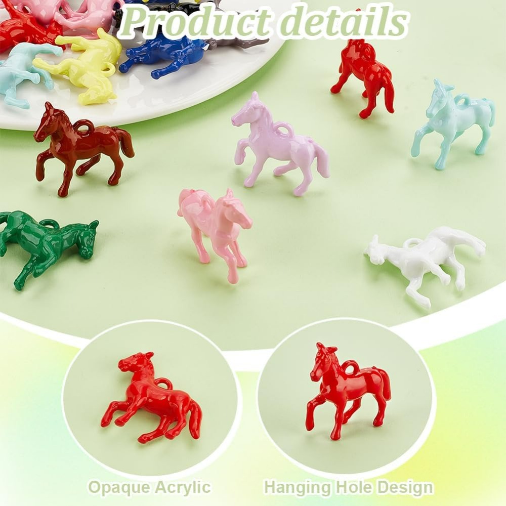 48 Buah Liontin Akrilik Buram  - Crafting Resin ulasan dan harga