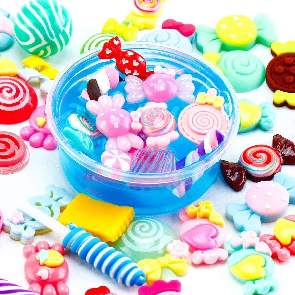 30 buah Set lucu jimat lendir  - Resin Crafts Diy ulasan dan harga