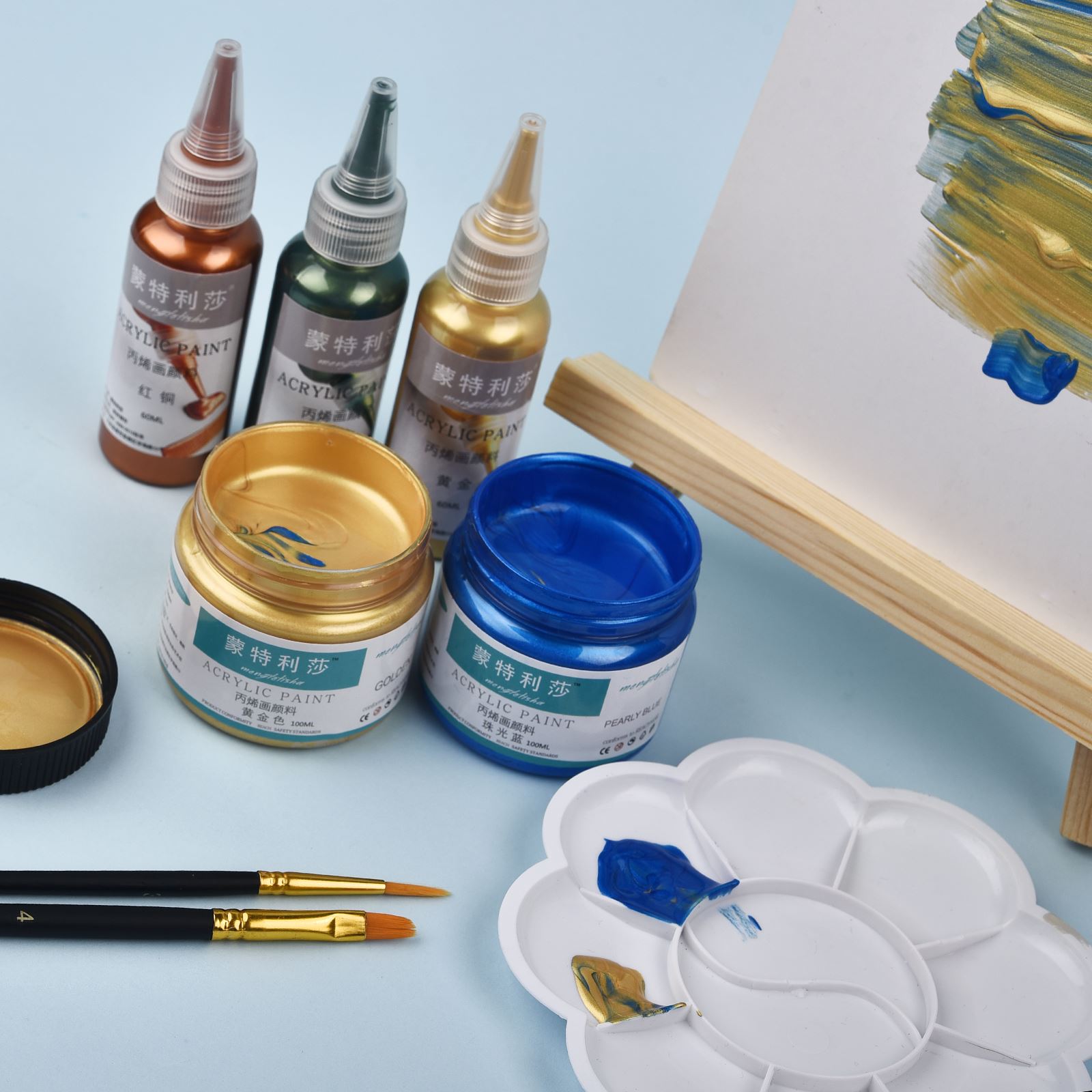 7 warna 60ml/botol pigmen seni - Resin Pigment Set ulasan dan harga
