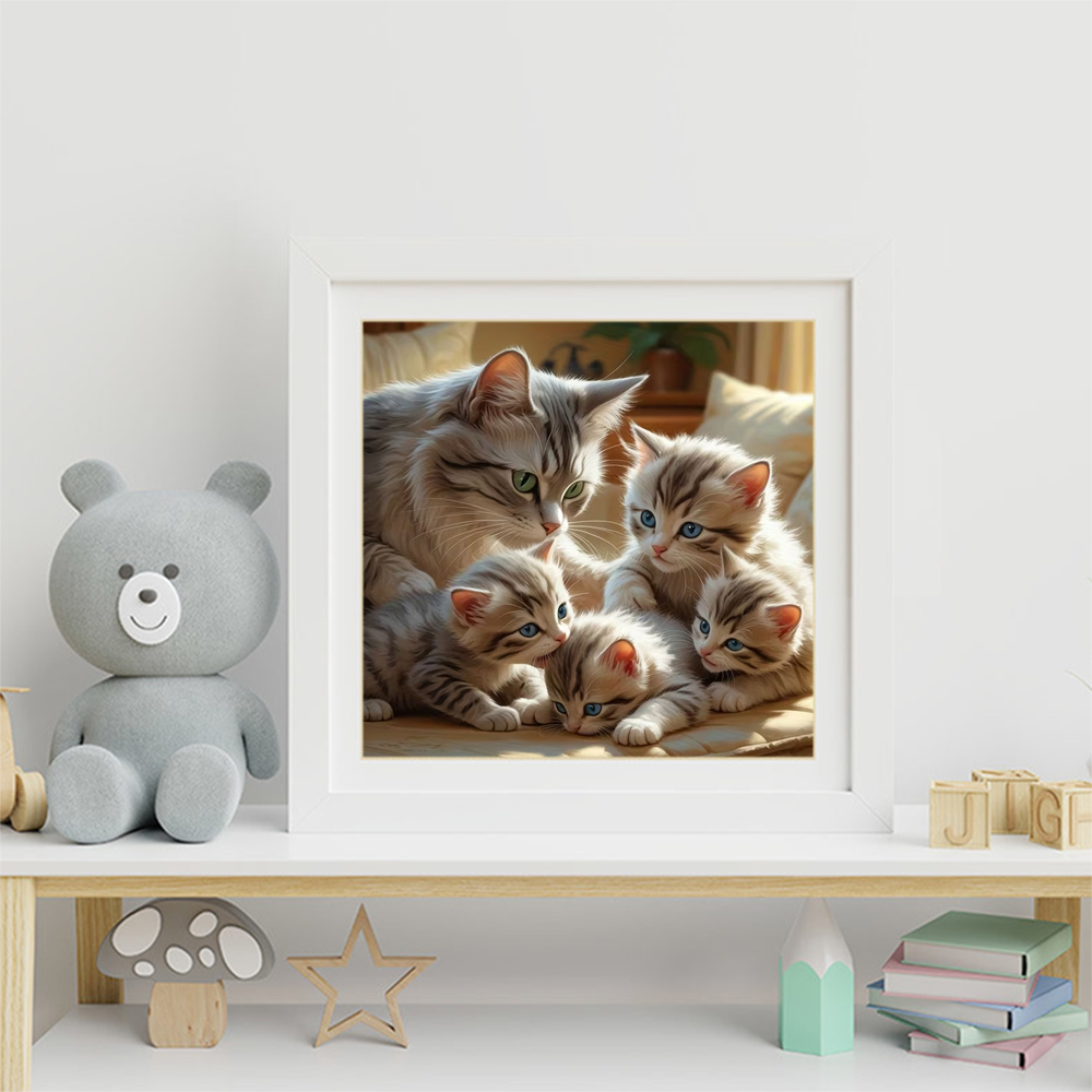 Momoart DIY Diamond Mosaic Cat - Resin Craft For Beginners ulasan dan harga