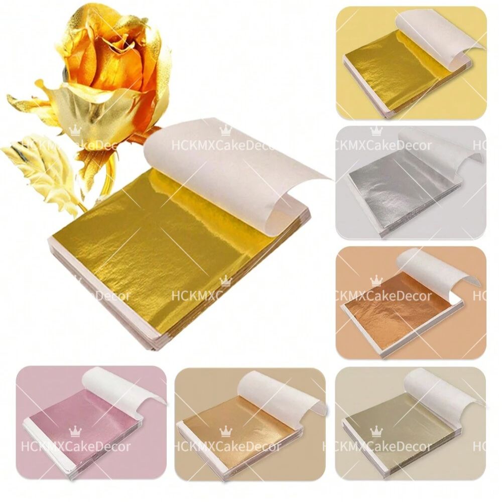 100 lembar Kertas Foil Imitasi - Gold Foil Flakes ulasan dan harga