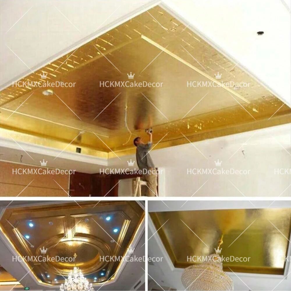 100 lembar Kertas Foil Imitasi - Gold Foil Flakes ulasan dan harga
