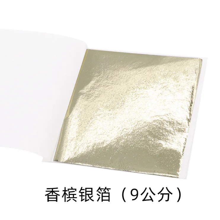 100 buah 9Cm kertas Foil daun  - Gold Foil Flakes ulasan dan harga