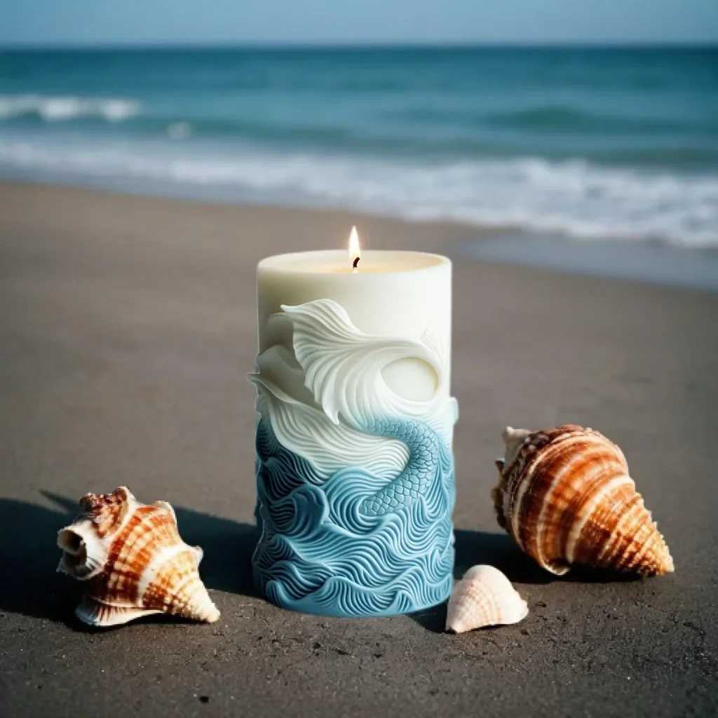 DIY cetakan silikon silinder b - Resin Ocean Wave Mold ulasan dan harga