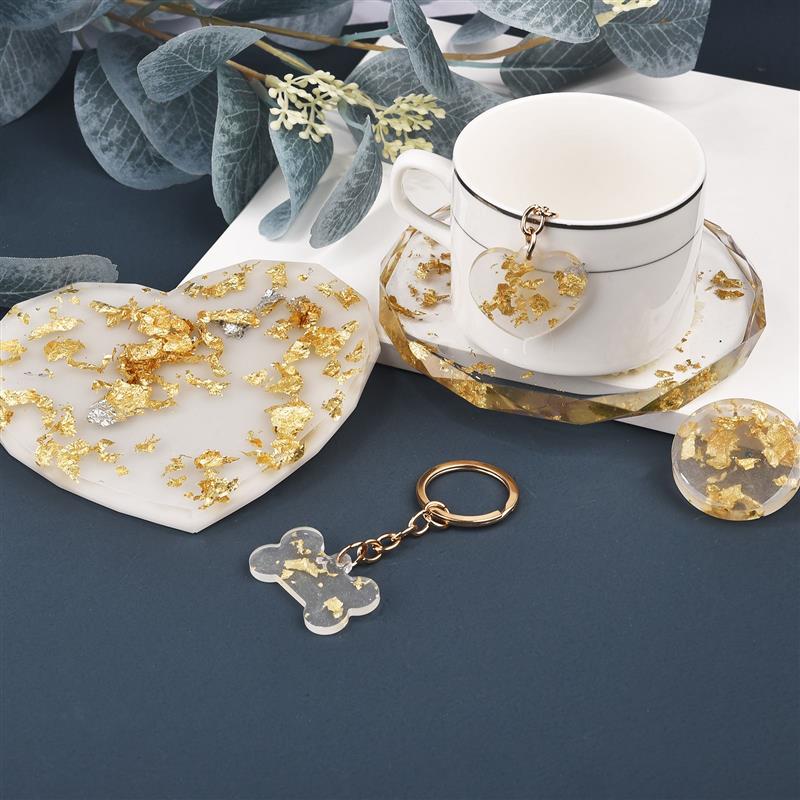1/2/3/5/10G Imitasi Emas Perak - Gold Foil Flakes ulasan dan harga