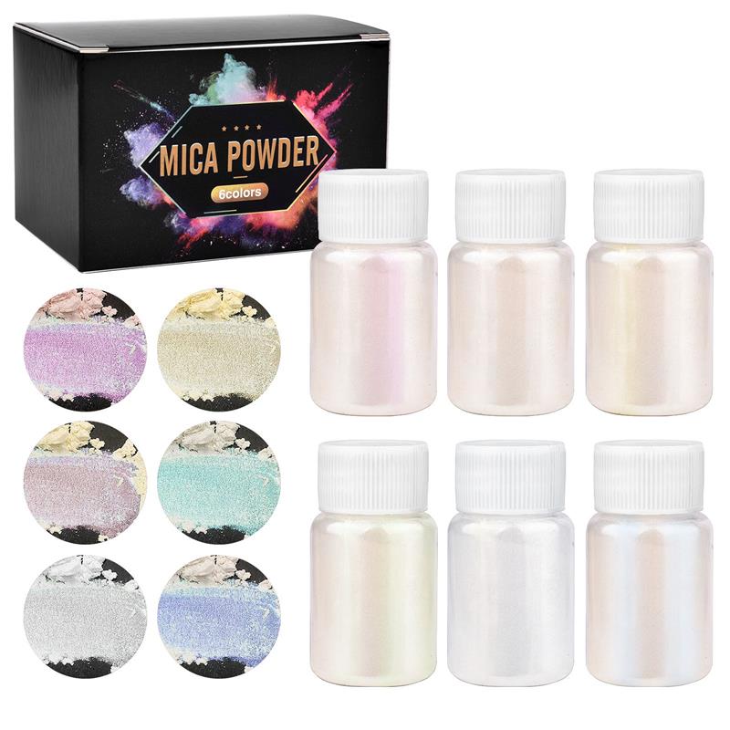 6 buah-Set Epoxy Resin pewarna - Resin Pigment Set ulasan dan harga